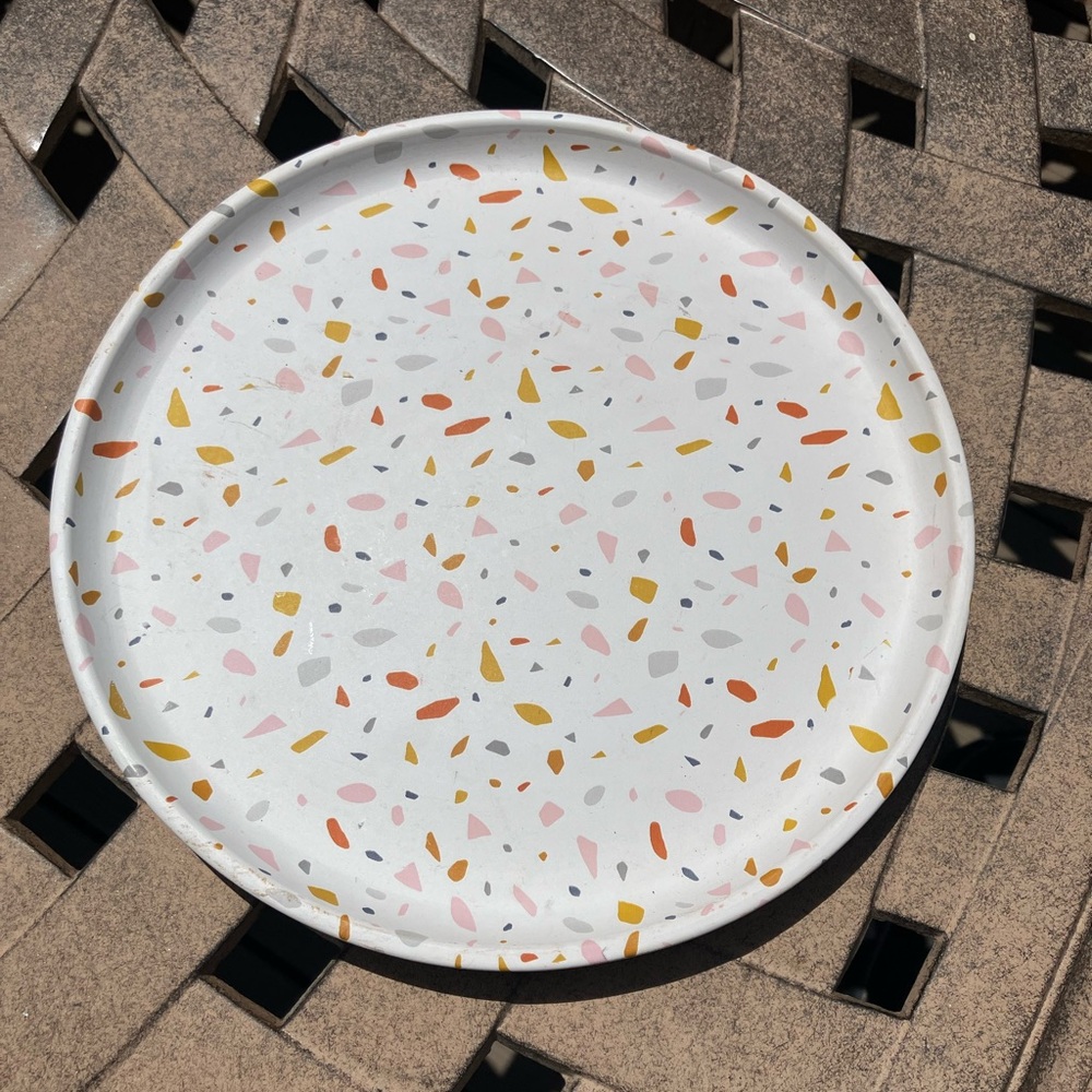 Fall Colorful Terrazzo Party Plate